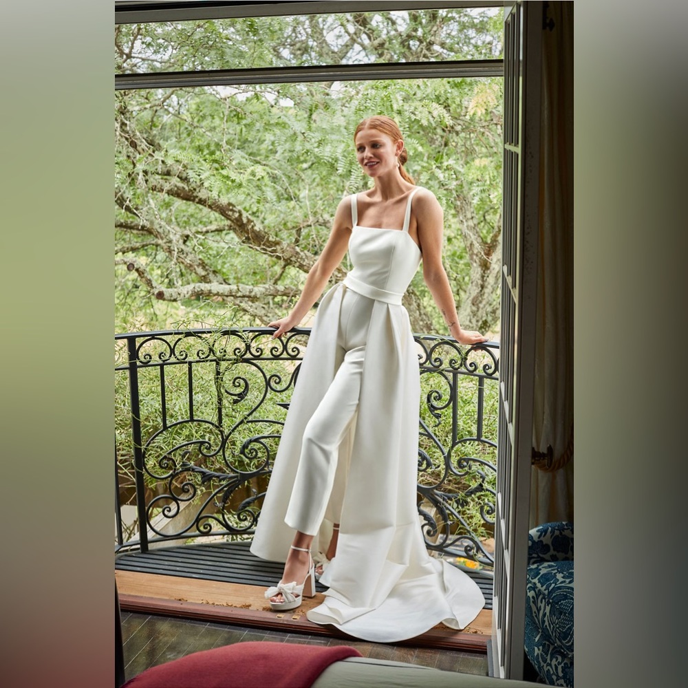 NWT BHLDN Sachin & Babi Poppy Jumpsuit Size 14 Bridal Jumpsuit Anthropologie - Picture 5 of 7